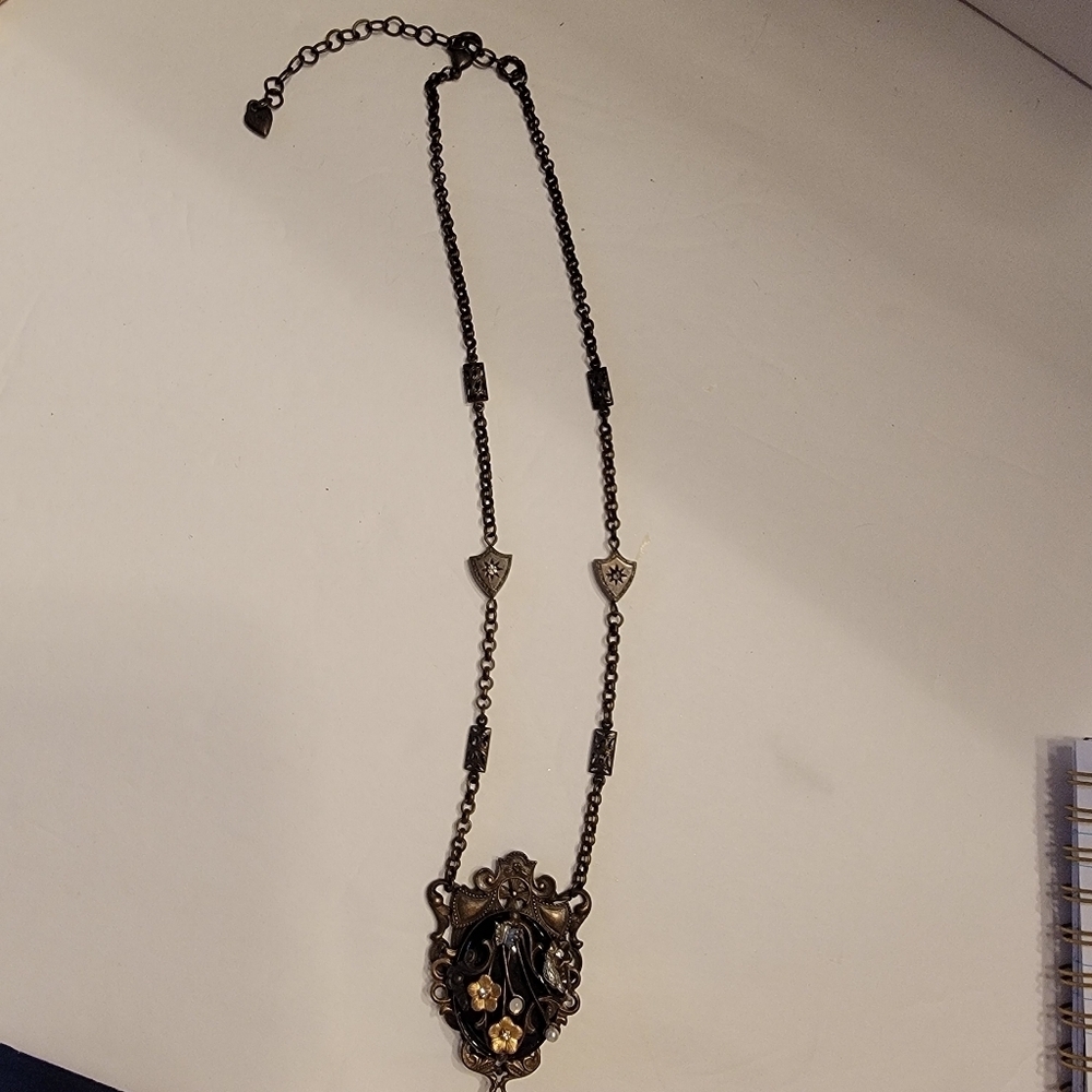 Sweet Romance Steam Punk Multi Media Necklace - Picture 5 of 6